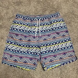 Men’s Vineyard Vines Geometric Print Swim Trunks Size L